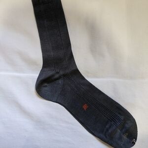 Vintage Dark Gray Men's Dress Socks